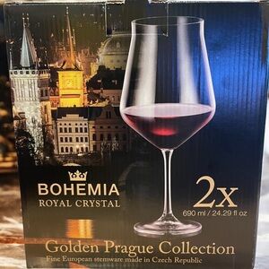 New in box set of 2 wine glasses.